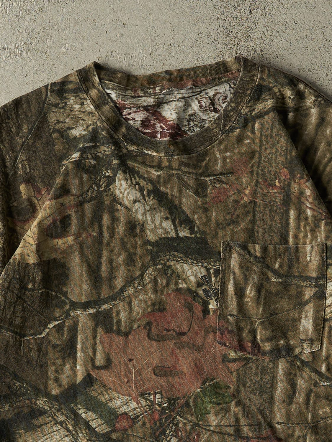 Vintage Y2K Camo Mossy Oak Pocket Long Sleeve (L)