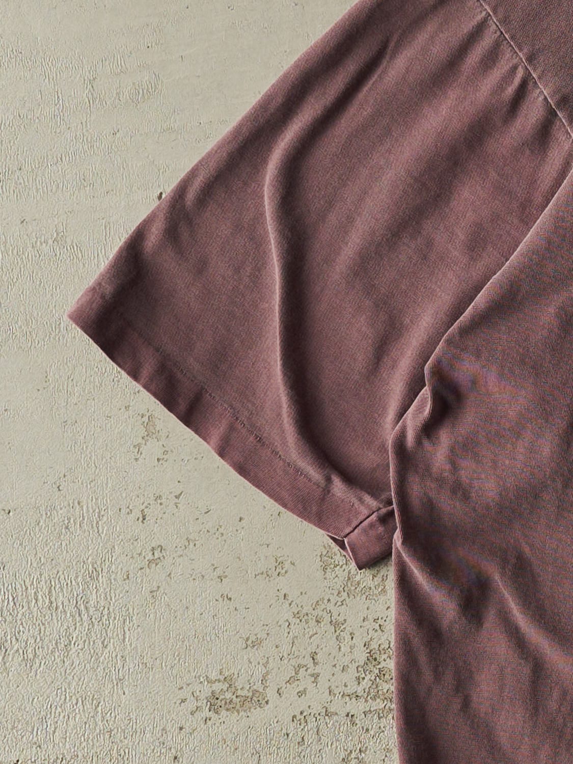 Vintage 90s Sun Faded Burgundy Levi's Red Tab Tee (XXL)