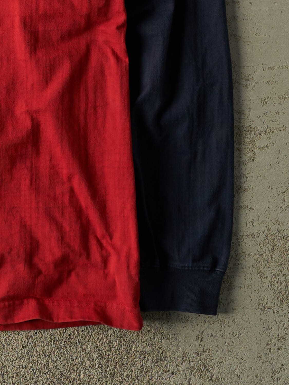 Vintage Y2K Red Striped Long Sleeve (L/XL)