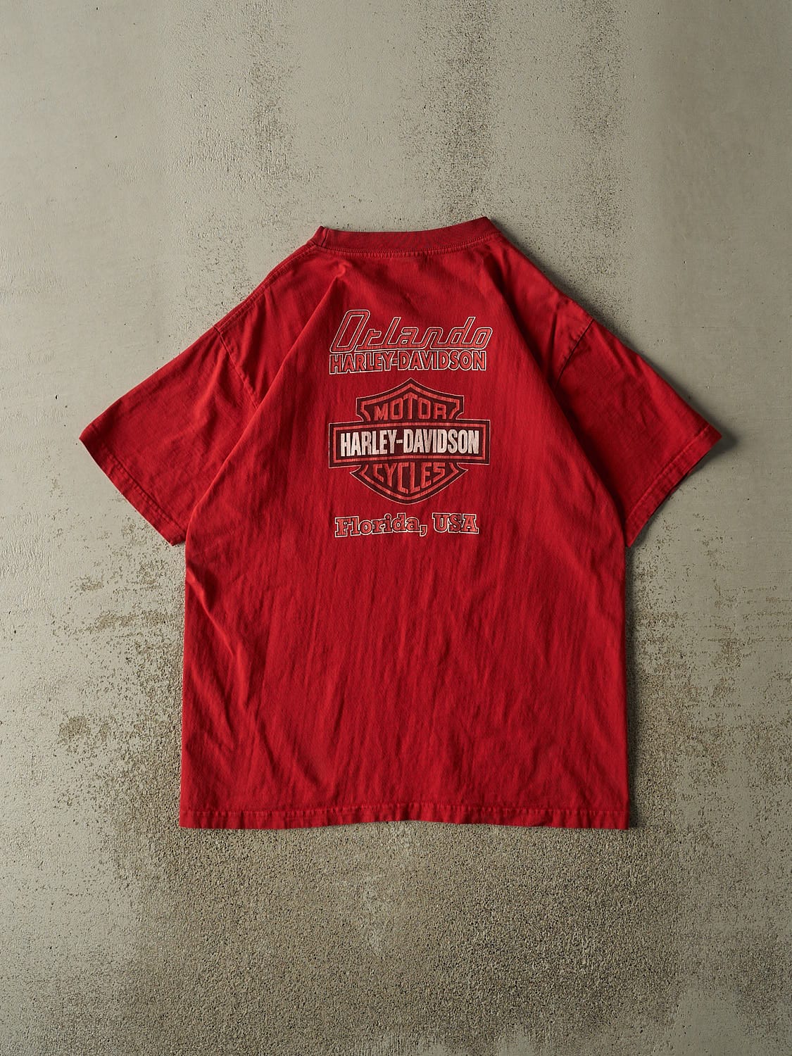 Vintage 03' Red Harley Davidson Orlando FL Tee (L/XL)