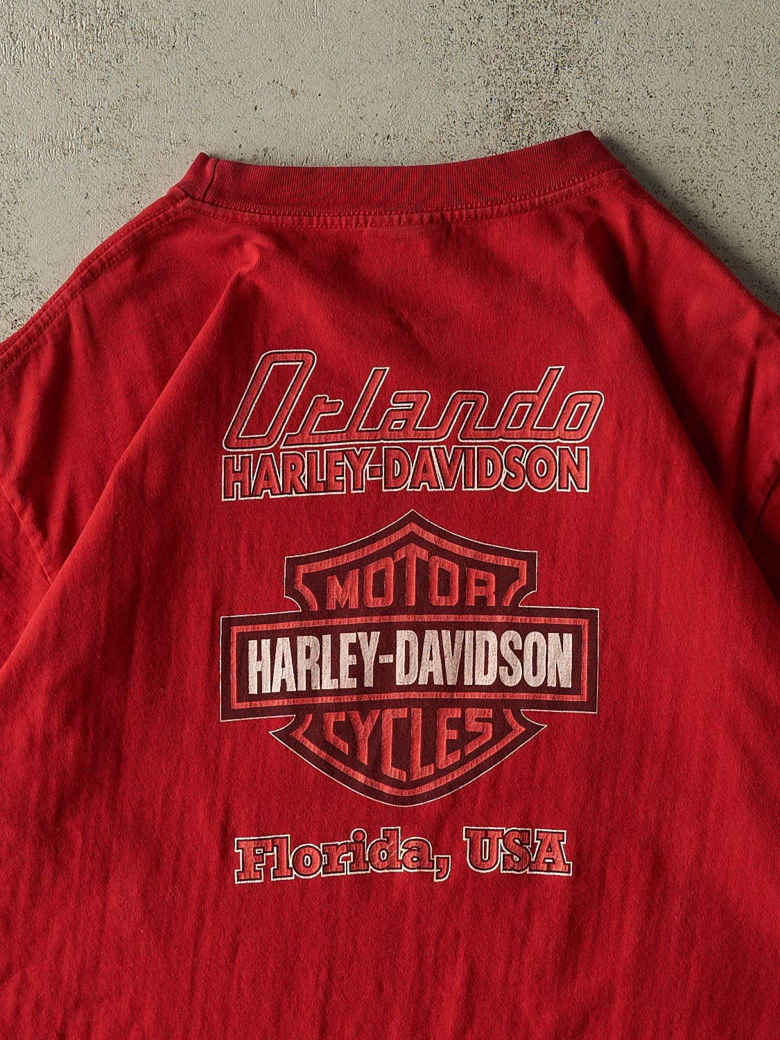 Vintage 03' Red Harley Davidson Orlando FL Tee (L/XL)