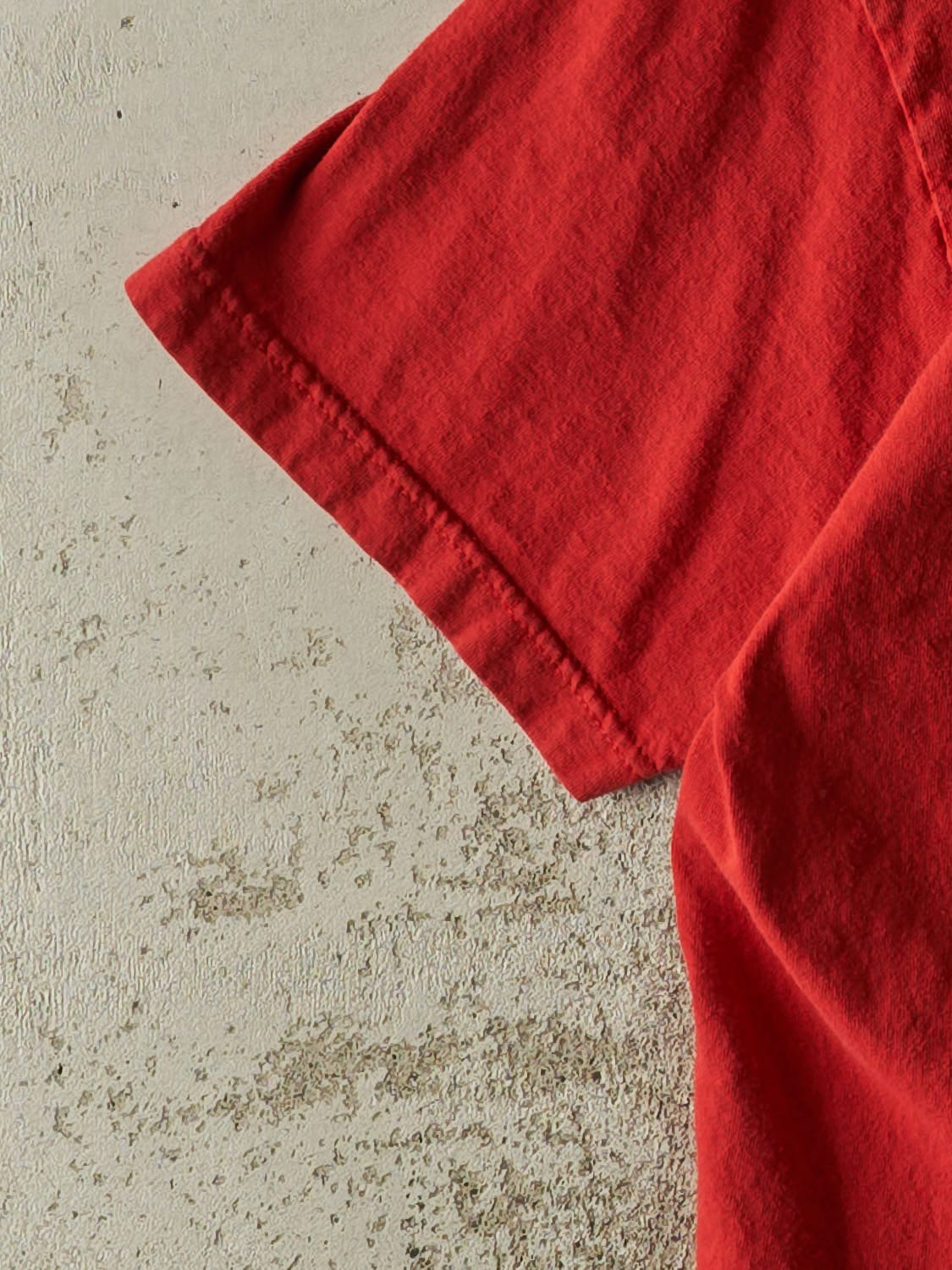 Vintage 90s Red Ocean Shores Lifeguard Tee (XL)