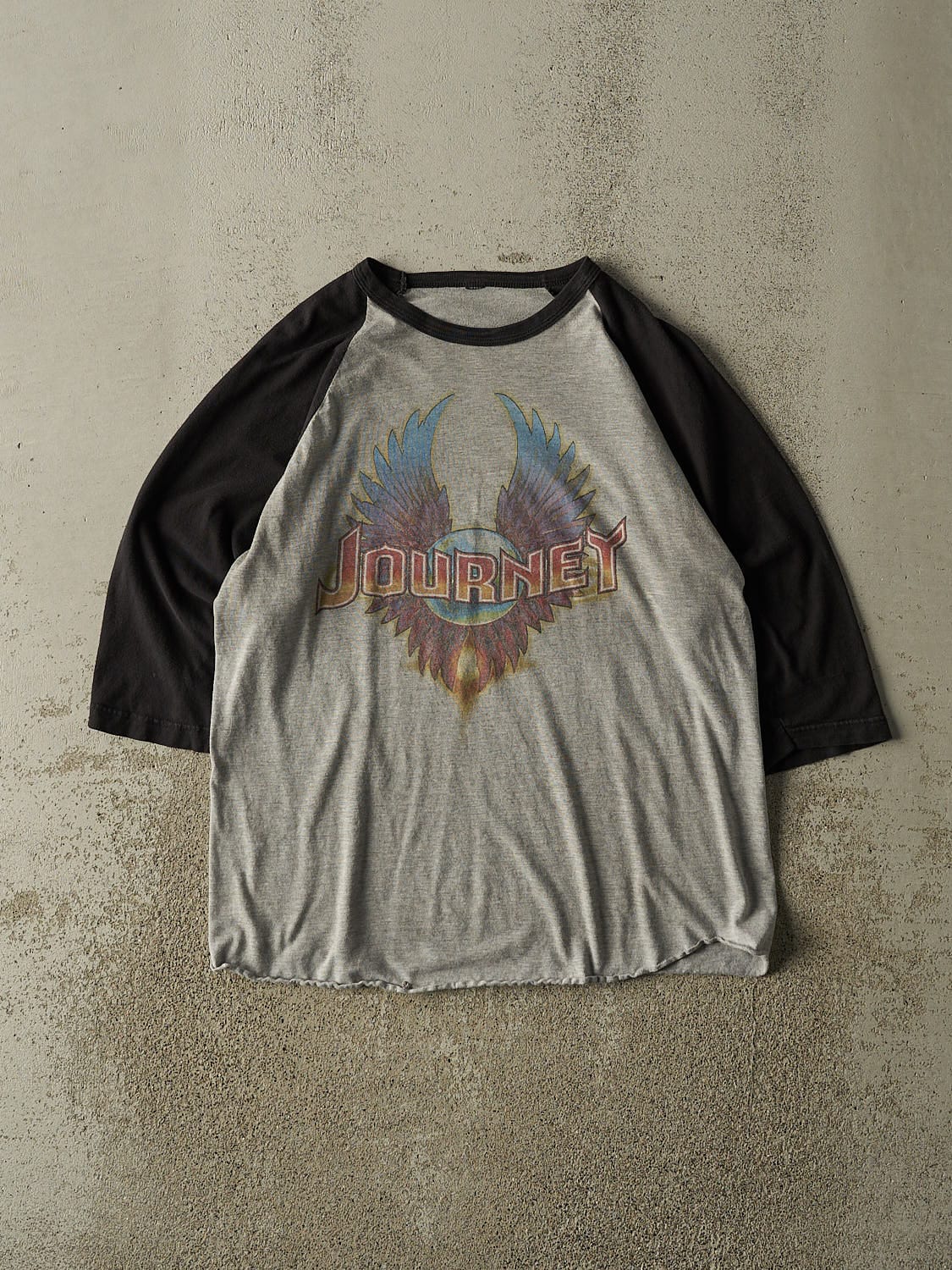Vintage 15' Grey Journey Band 3/4 Sleeve (M/L)