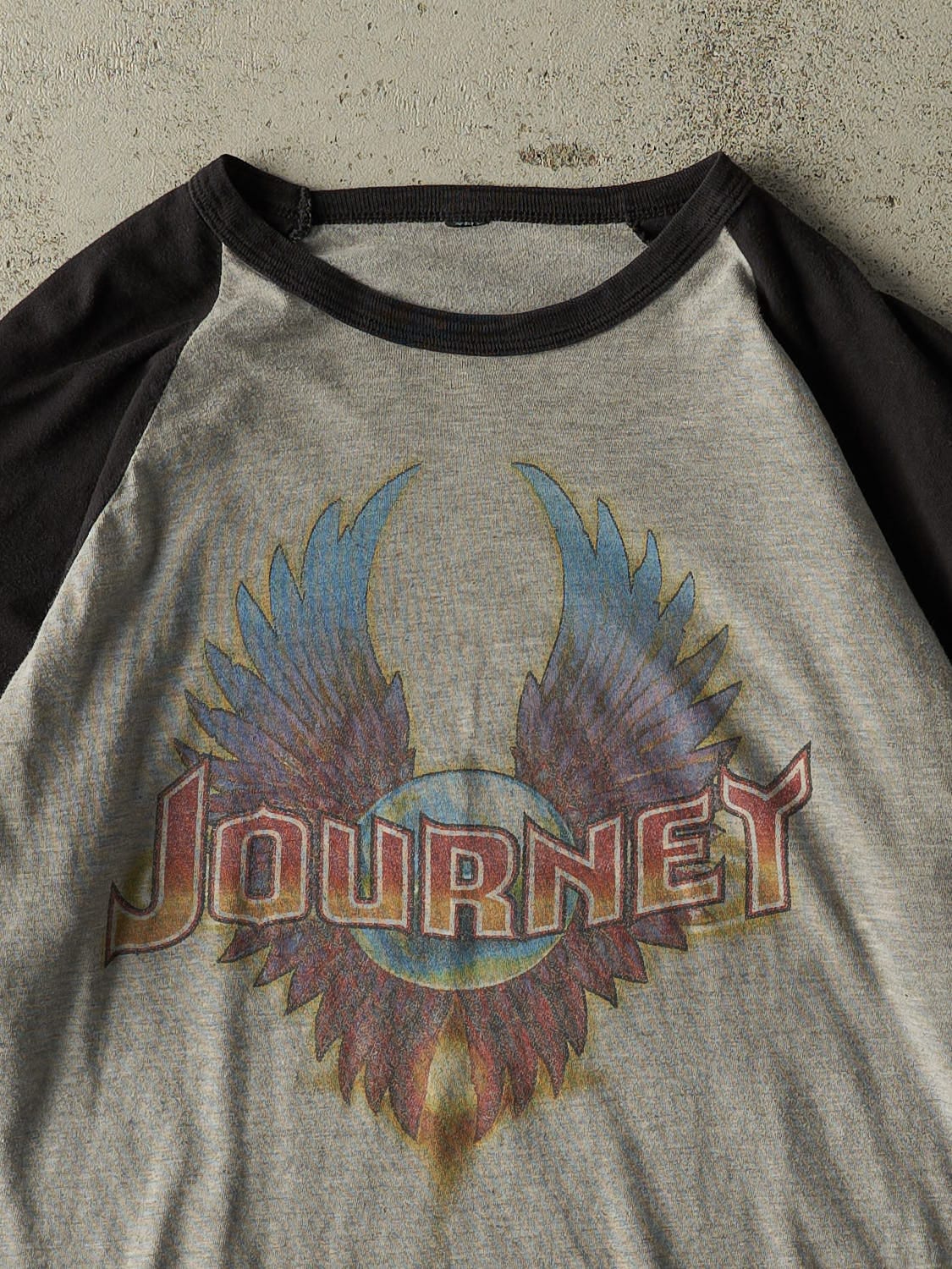 Vintage 15' Grey Journey Band 3/4 Sleeve (M/L)