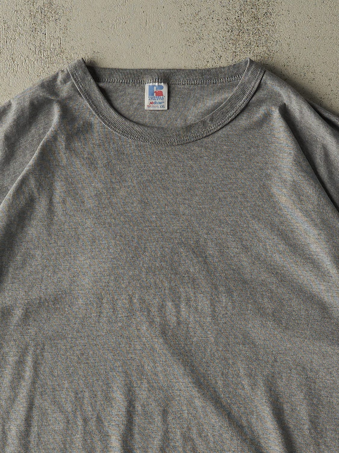 Vintage 90s Grey Russell Athletic Blank Tee (XXL/XXXL)