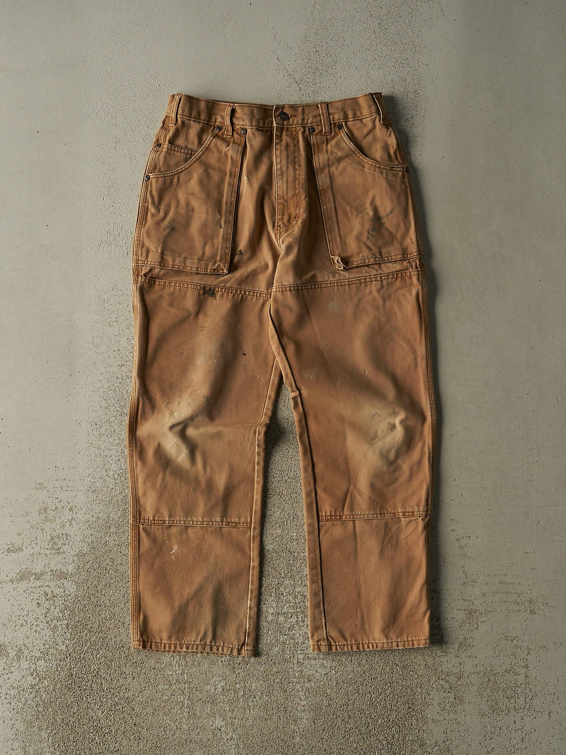 Vintage 90s Camel Dickies Double Knee Utility Work Pants (30x29)