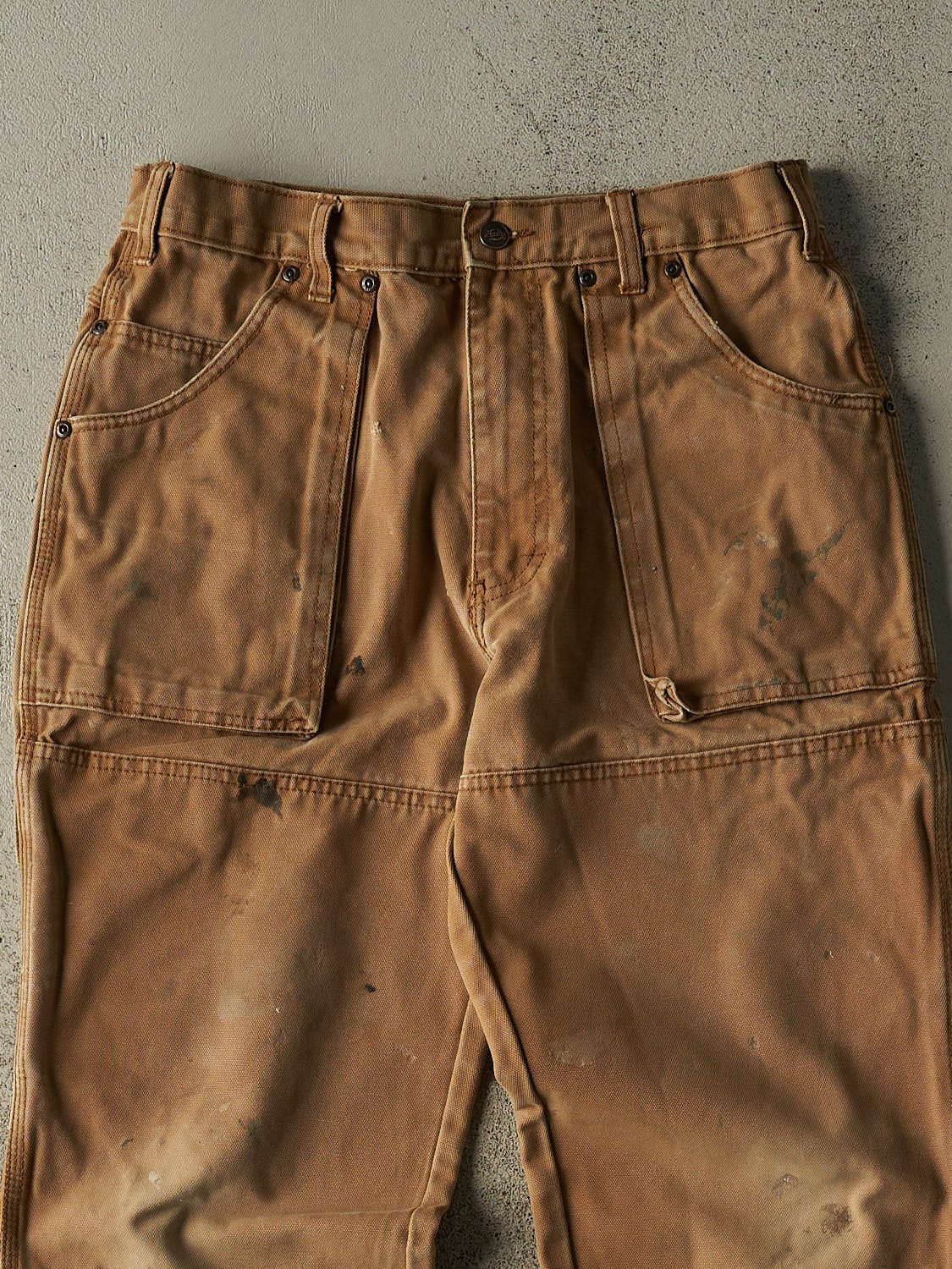 Vintage 90s Camel Dickies Double Knee Utility Work Pants (30x29)