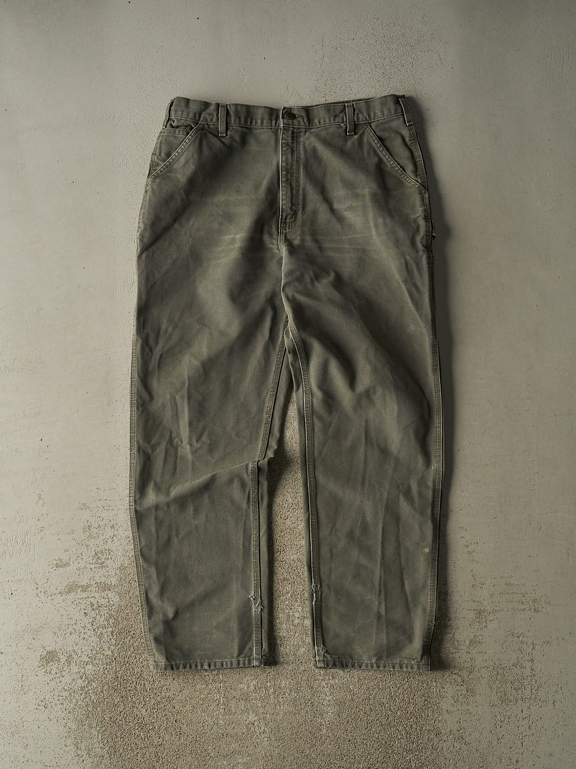 Vintage Y2K Green Carhartt Carpenter Pants (37x33)