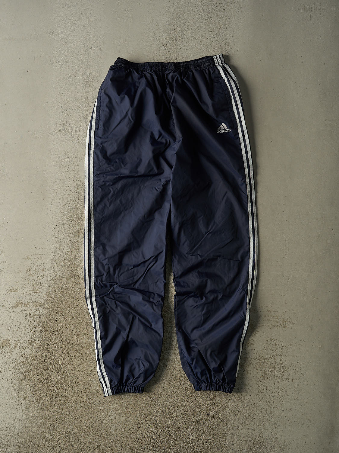 Vintage 90s Navy Blue Adidas Track Pants (30x32.5)
