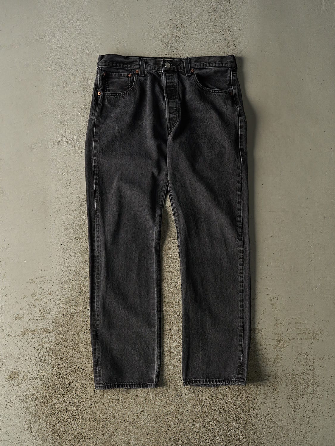 Vintage Y2K Faded Black Levi's 501 Denim Pants (33x32)