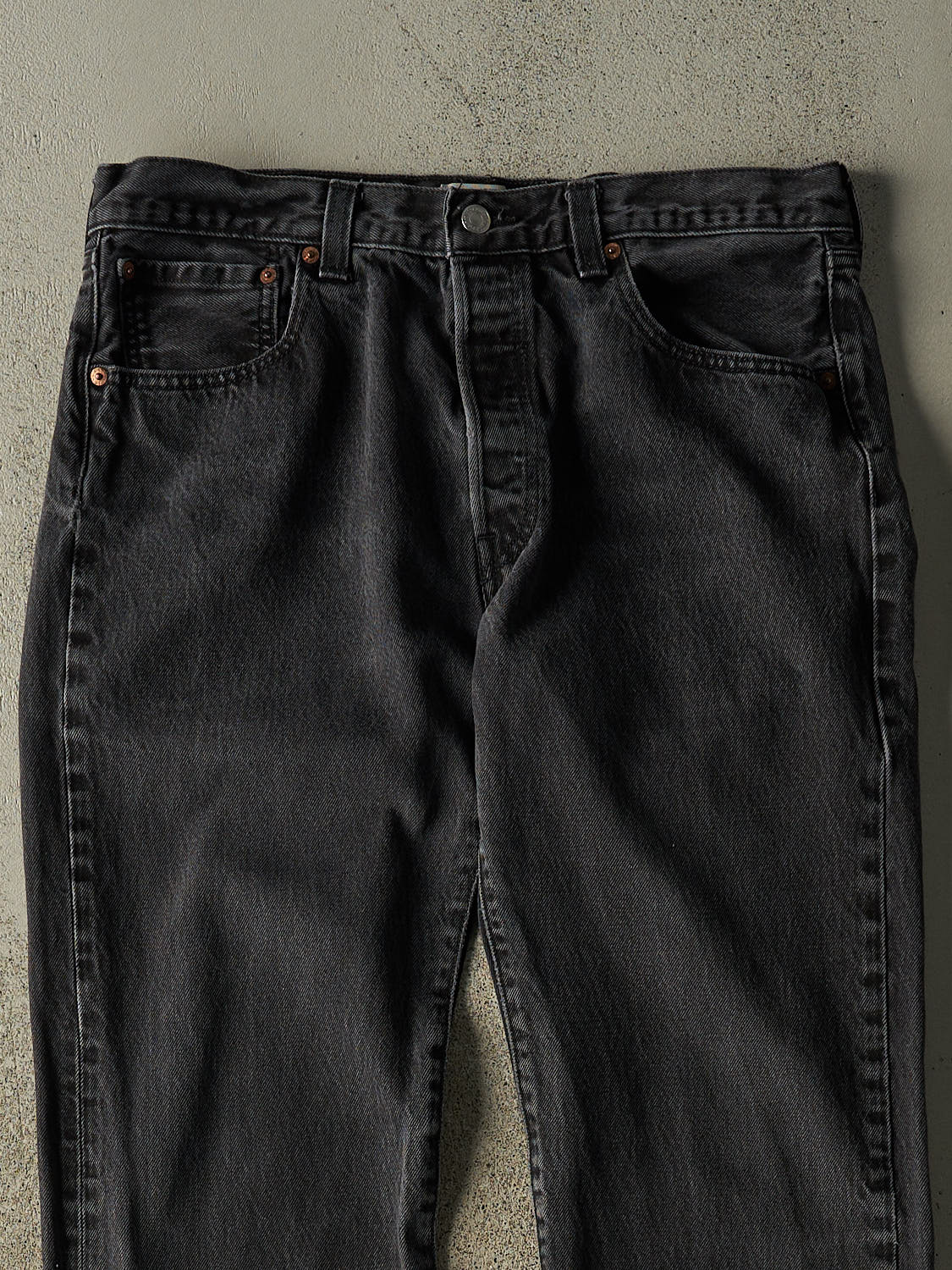 Vintage Y2K Faded Black Levi's 501 Denim Pants (33x32)