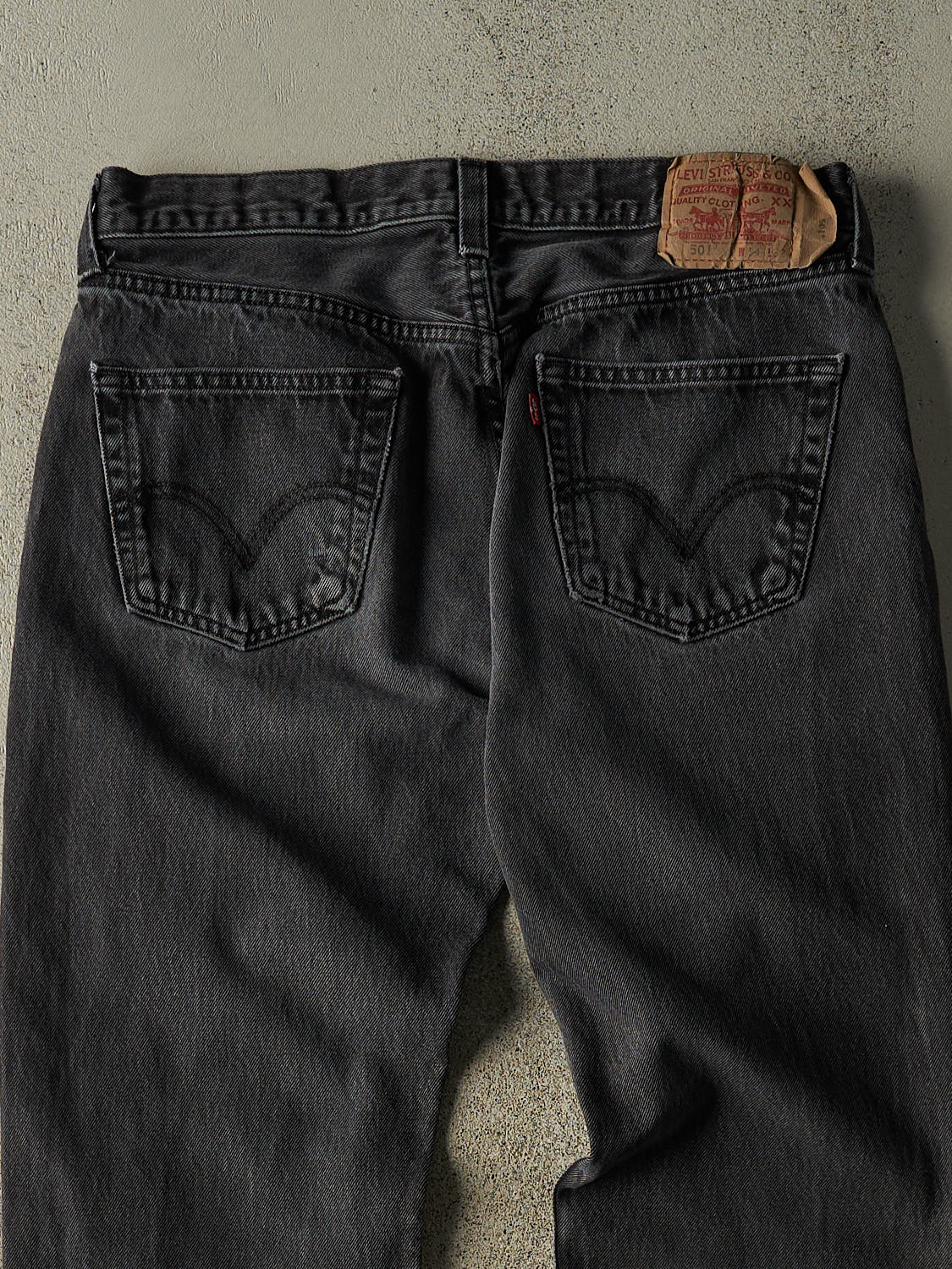 Vintage Y2K Faded Black Levi's 501 Denim Pants (33x32)