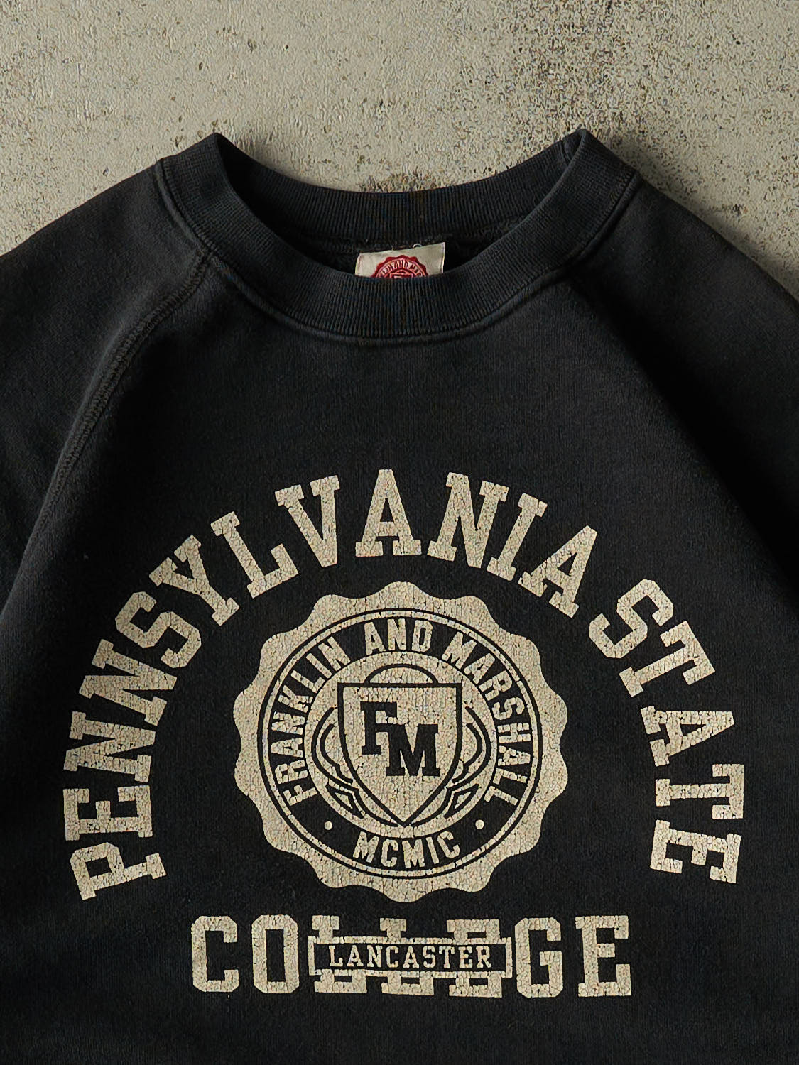 Vintage 90s Black Penn State College Crewneck (XS/S)