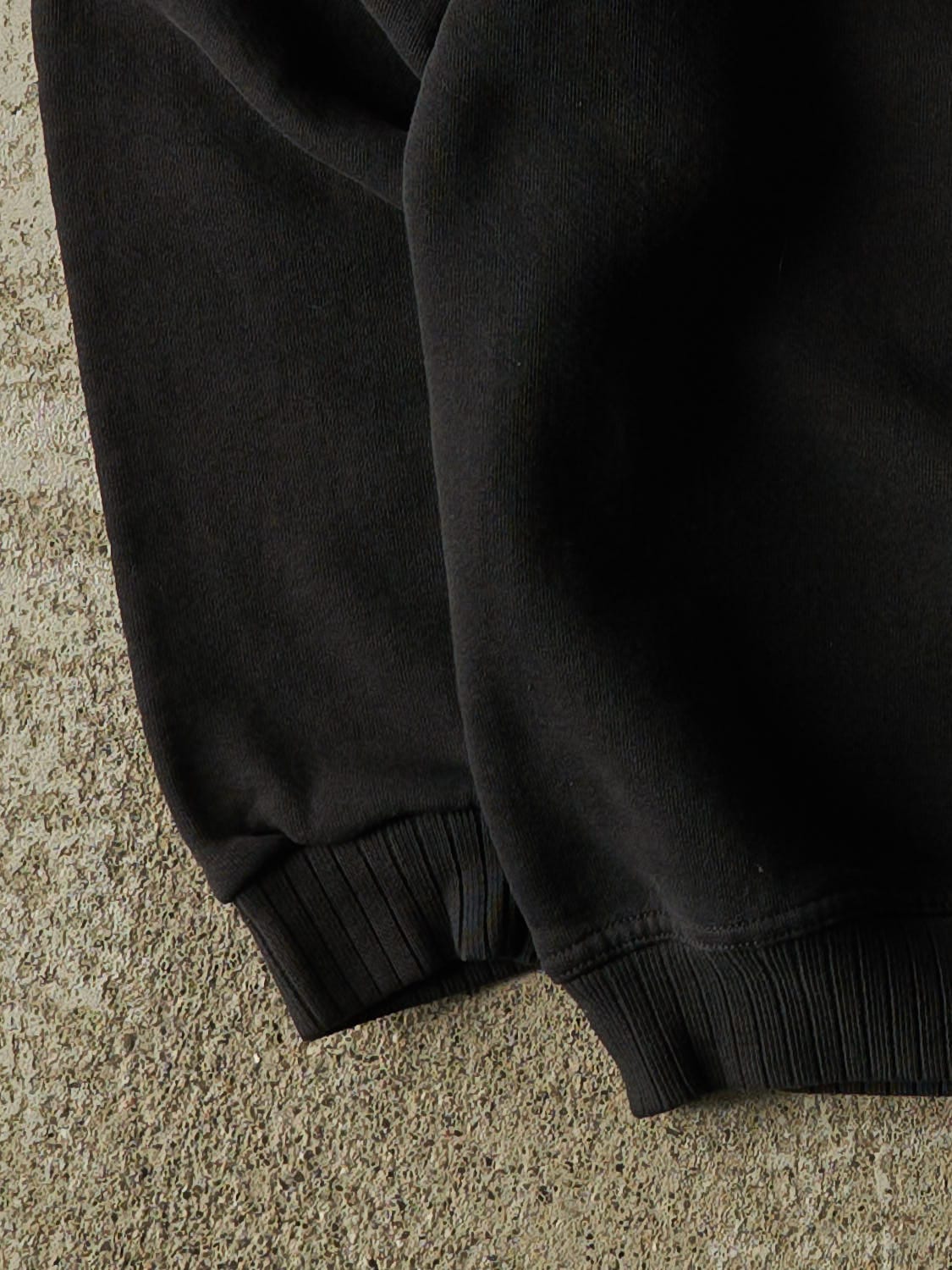 Vintage 90s Black Russell Athletic Mock Neck Boxy Sweater (S/M)