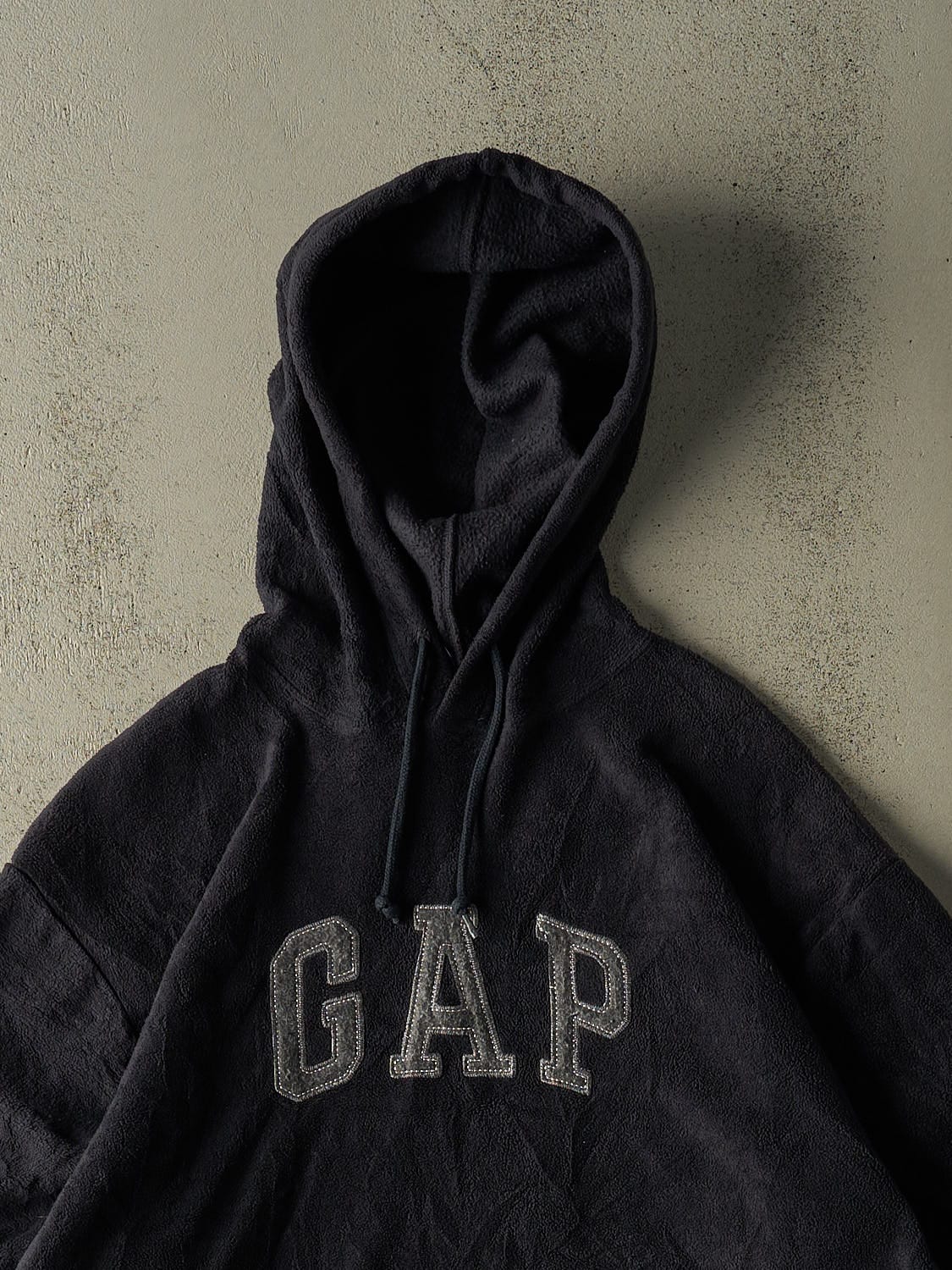 Vintage Y2K Navy Blue Gap Fleece Hoodie (XL)