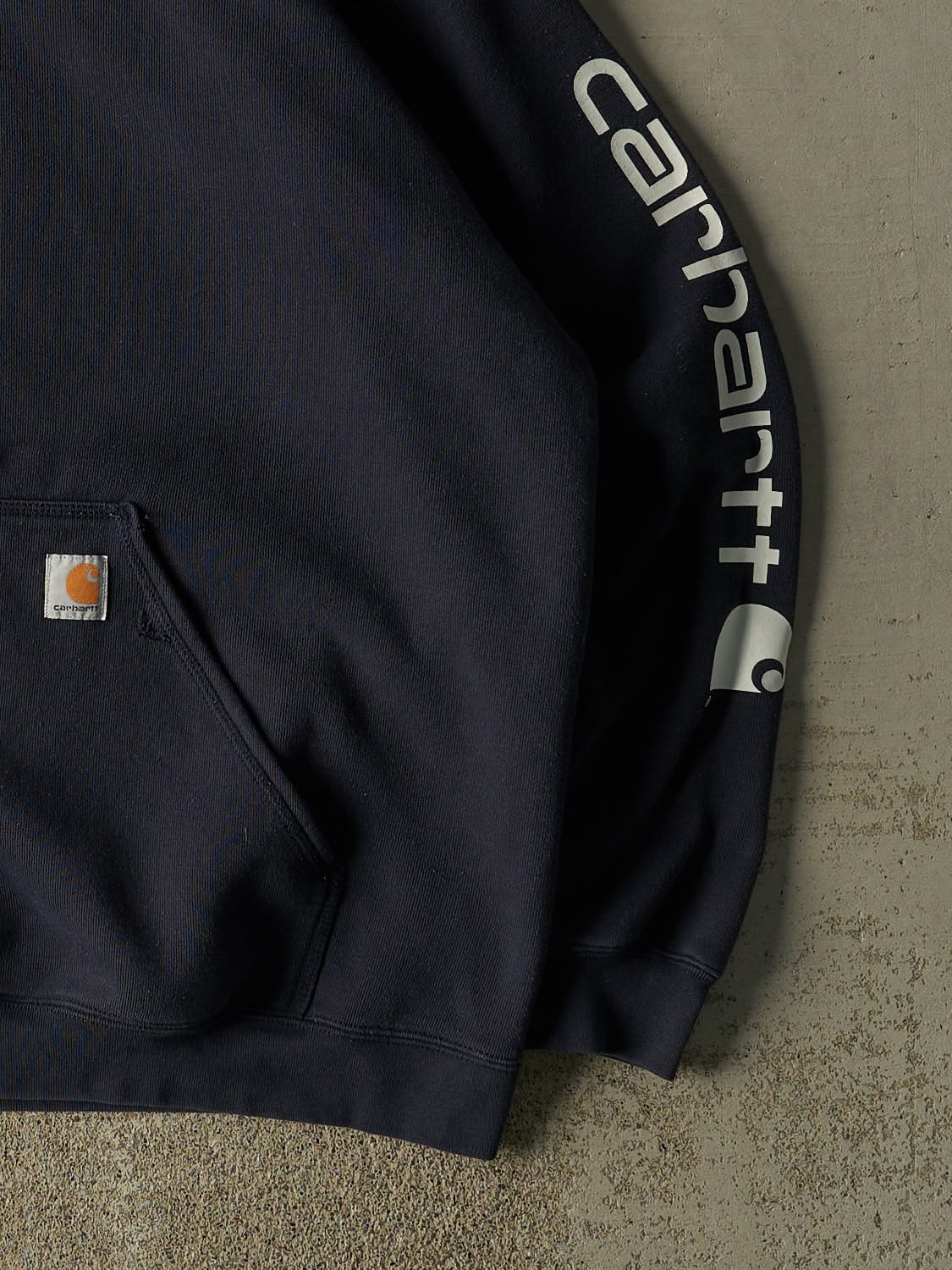 Vintage Y2K Navy Blue Carhartt Hoodie (XXL/XXXL)