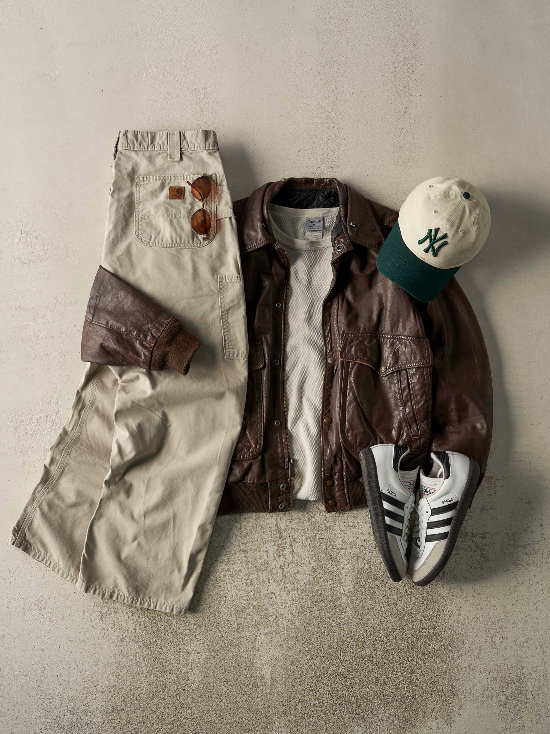 Vintage Y2K Beige Carhartt Carpenter Pants (35.5x28)