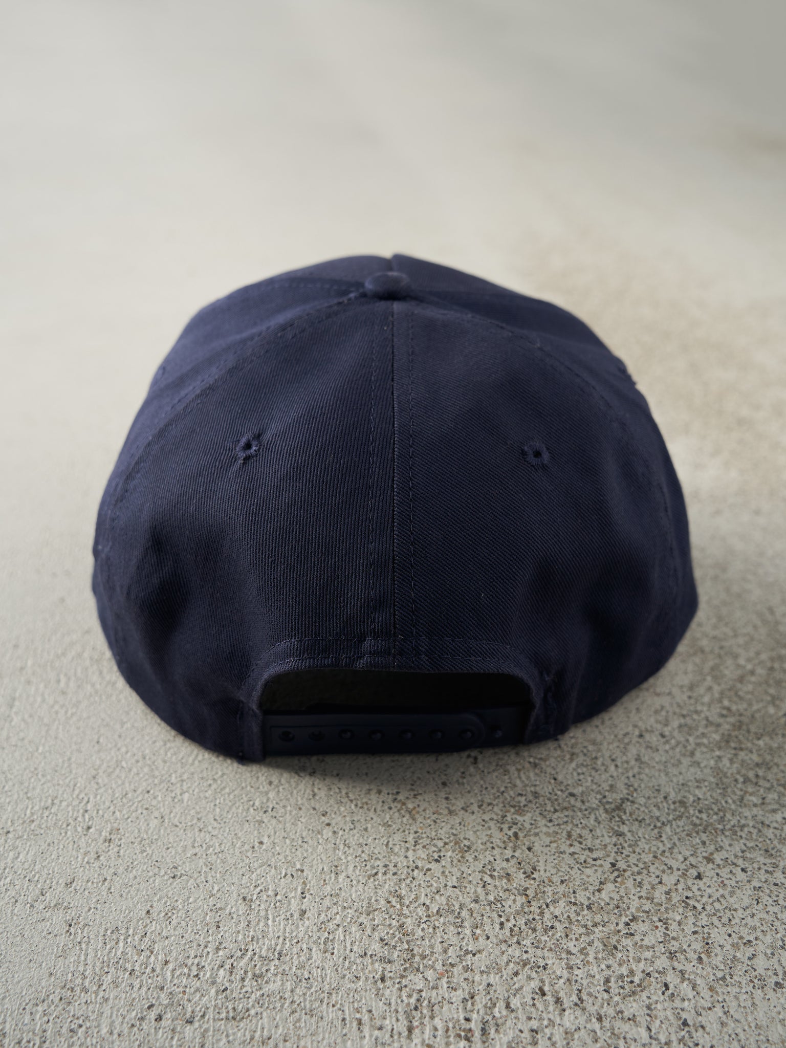 Vintage 90s Navy Embroidered Alaska Snapback Hat