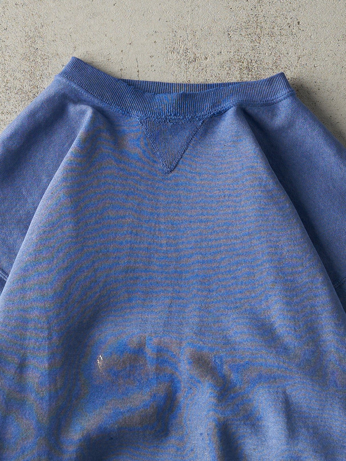 Vintage 90s Periwinkle Blue Blank Crewneck (L)