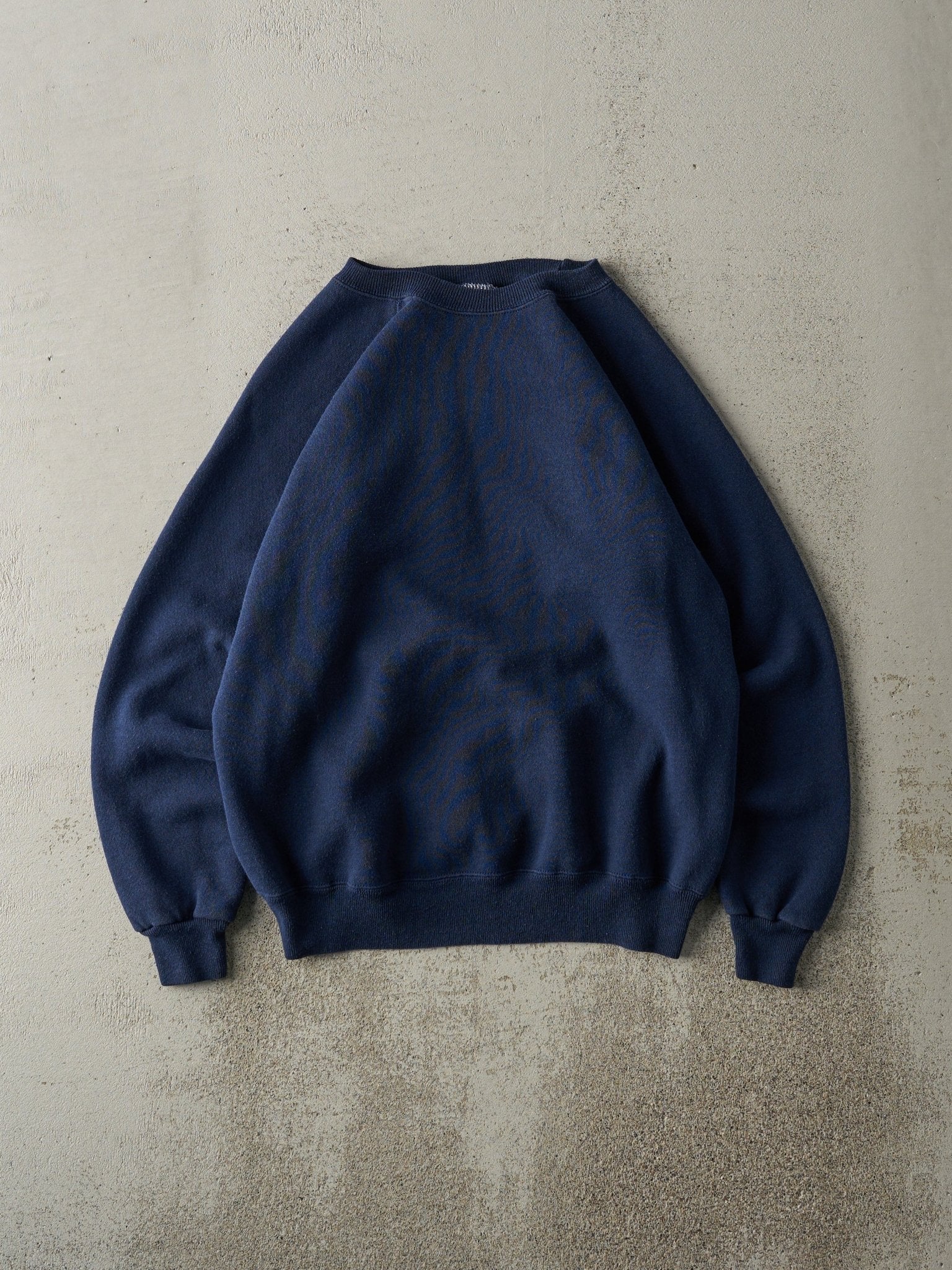 Vintage 80s Navy Blue Blank Crewneck (M)