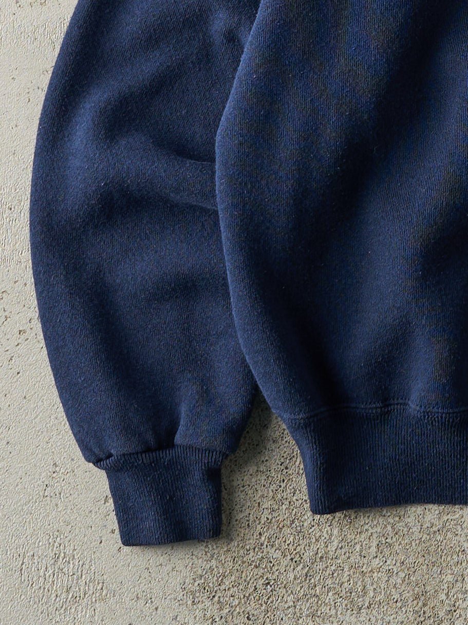 Vintage 80s Navy Blue Blank Crewneck (M)