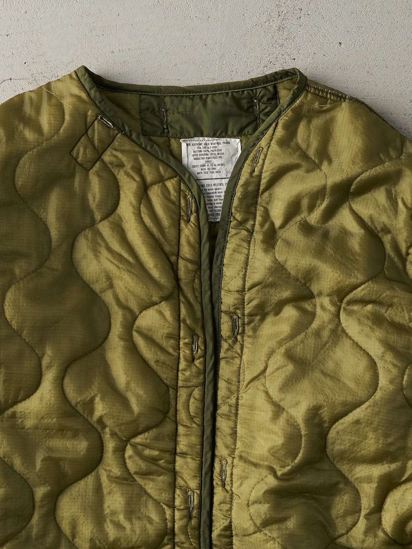 Vintage 90s Army Green Liner Jacket (L/XL)