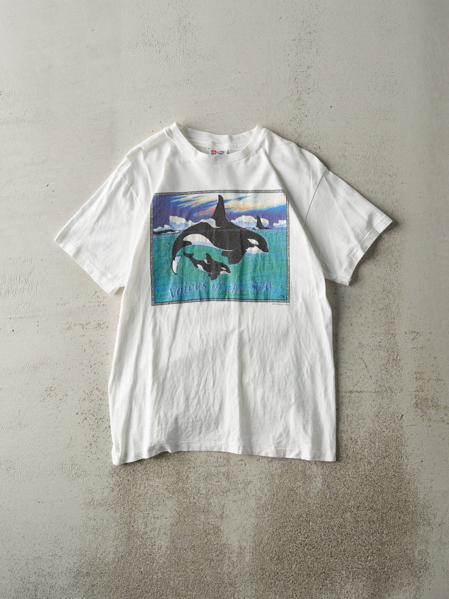 Vintage 94' White Voices of the Sea Single Stitch Tee (S)