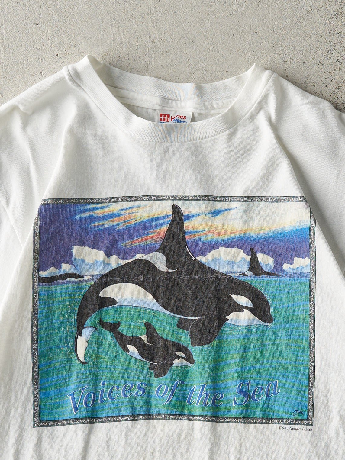 Vintage 94' White Voices of the Sea Single Stitch Tee (S)