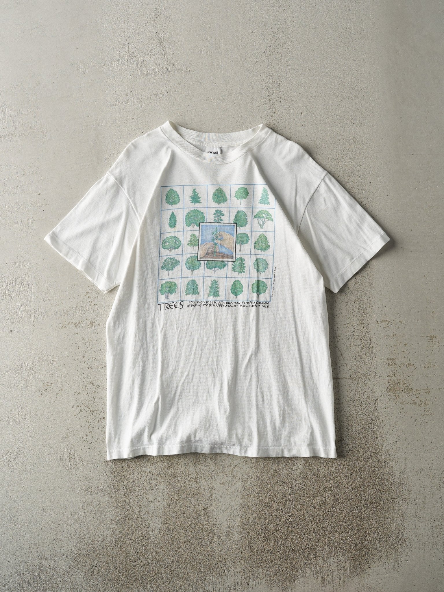 Vintage 85' White Trees Single Stitch Tee (M)