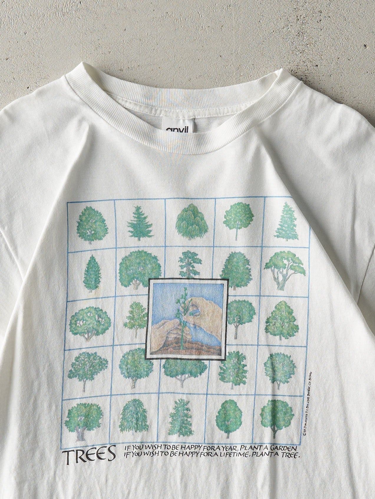Vintage 85' White Trees Single Stitch Tee (M)