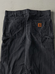 Vintage Y2K Faded Black Loose Fit Carhartt Lightweight Carpenter Pants (34x28.5)