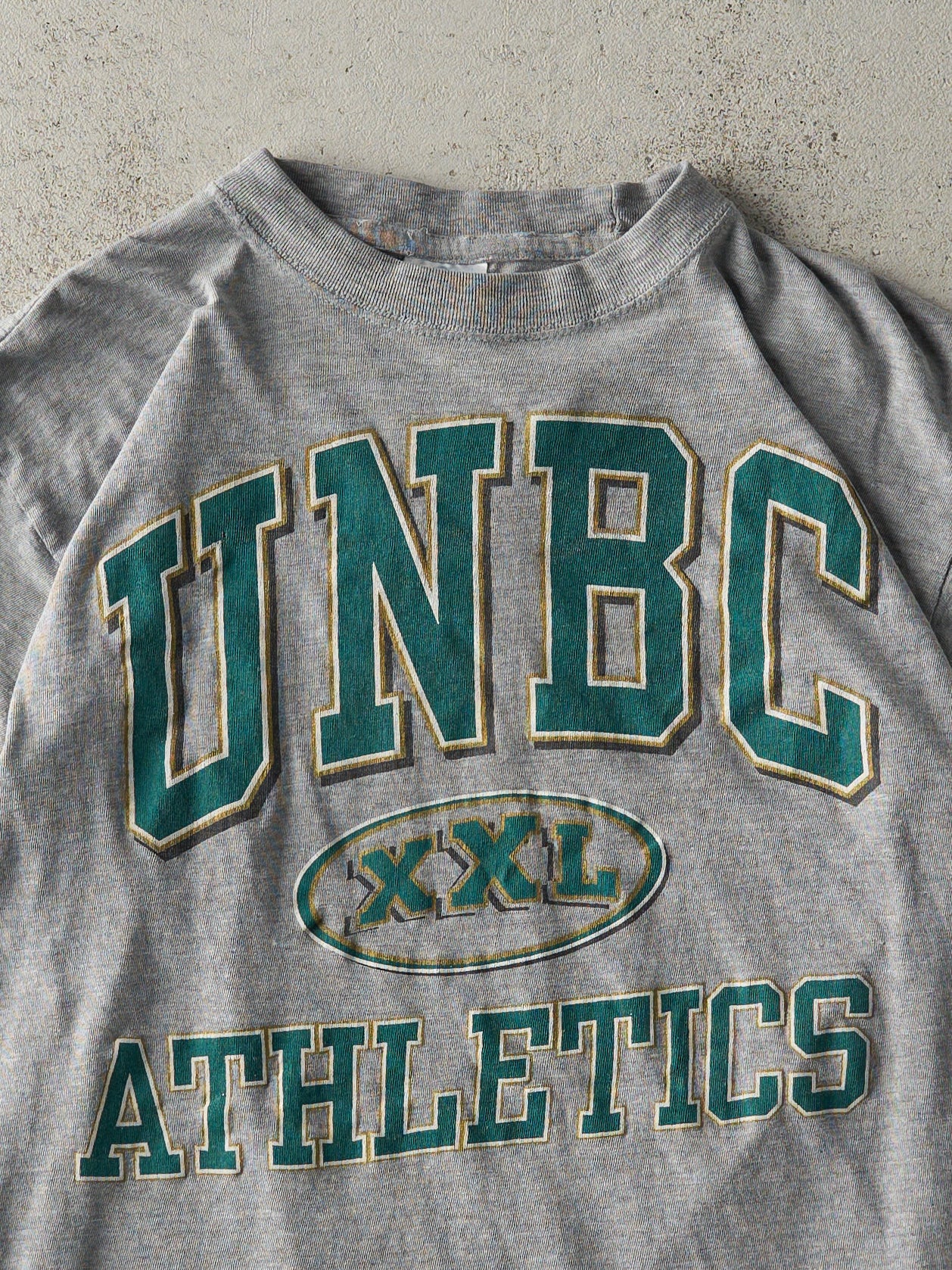 Vintage Y2K Grey UNBC Athletics Tee (S)
