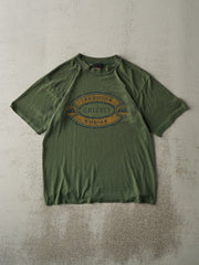 Vintage 90s Green Tradition Kodiak Grizzly Single Stitch Tee (M)