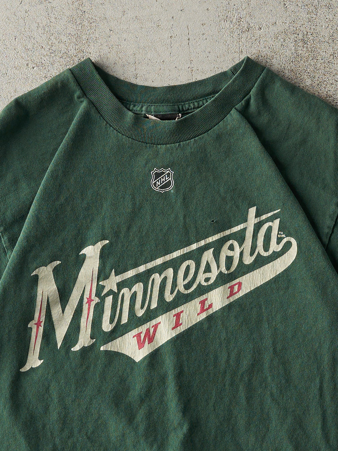 Vintage Y2K Green Minnesota Wild Matt Cullen Player Tee (XS)