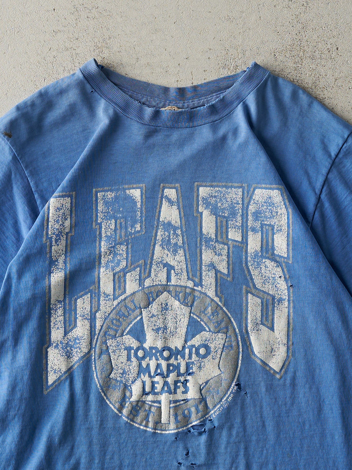 Vintage 90s Blue Toronto Maple Leafs Single Stitch Tee (S)
