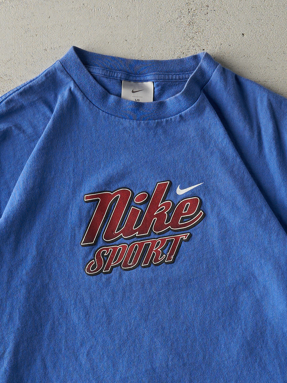 Vintage Y2K Blue Nike Sport Logo Tee (M)