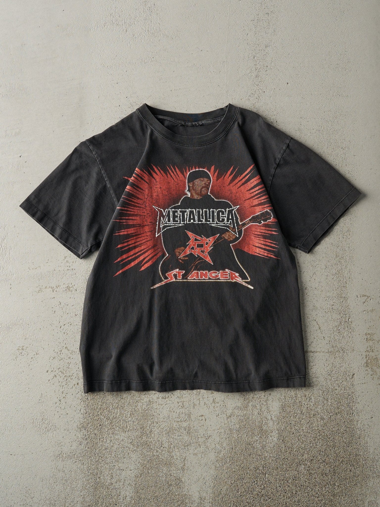Vintage Y2K Faded Black Metallica St. Anger Bootleg Tee (S)