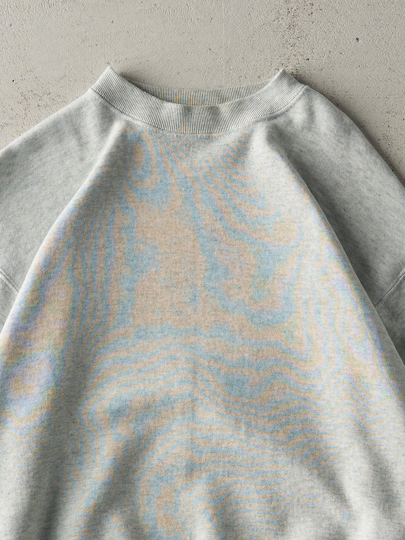 Vintage 90s Heather Grey Blank Boxy Crewneck (M)