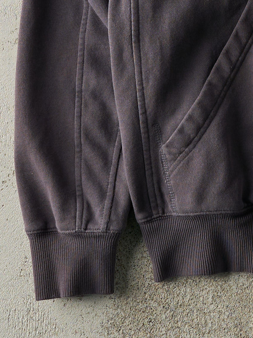 Vintage Y2K Charcoal Grey Adidas Zip Up Hoodie (M/L)