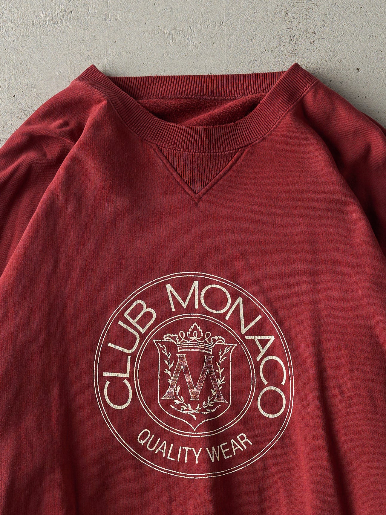 Vintage 90s Burgundy Club Monaco Crewneck (XL/XXL)