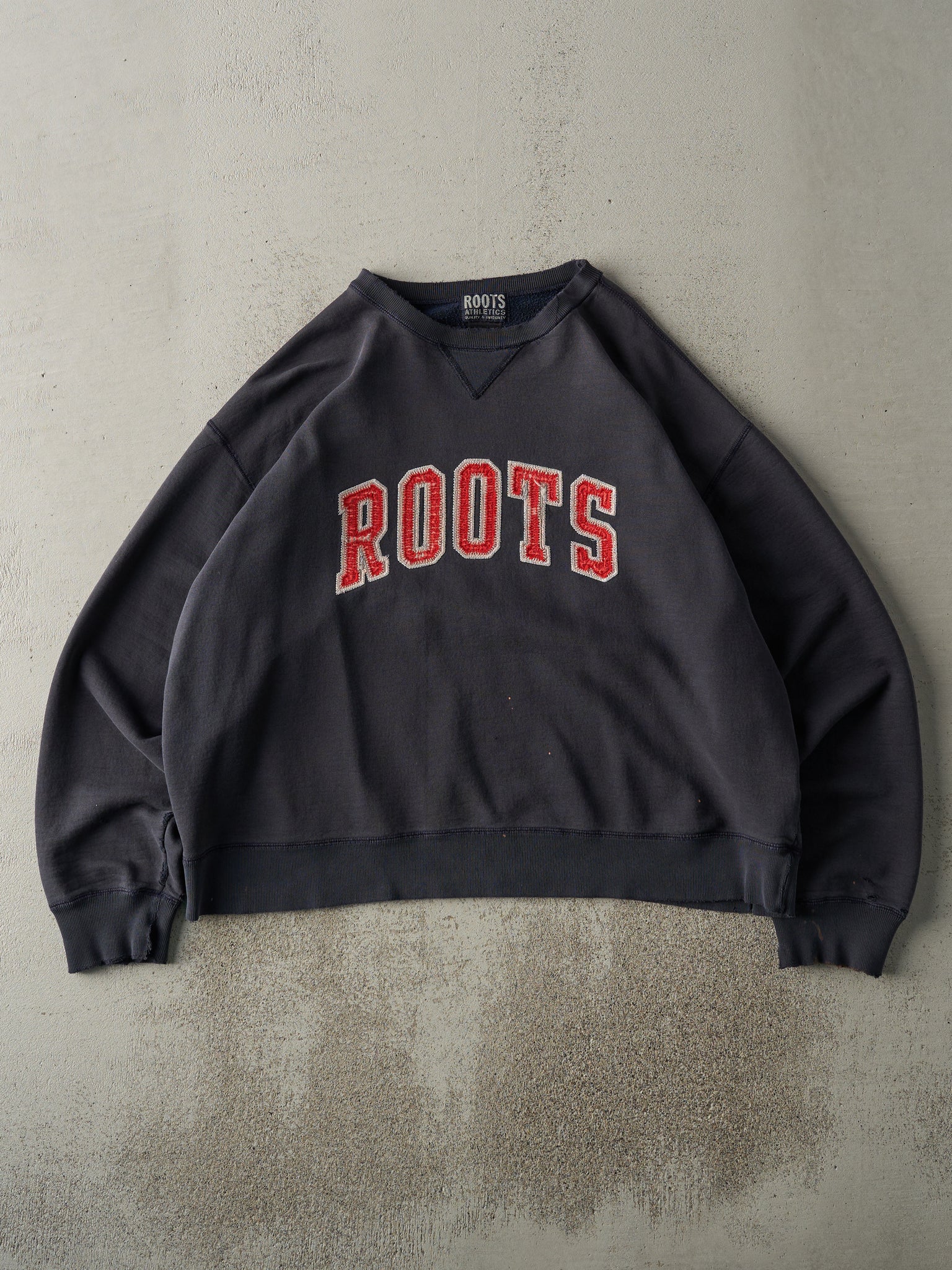 Vintage Y2K Navy Blue Roots Crewneck (XL)