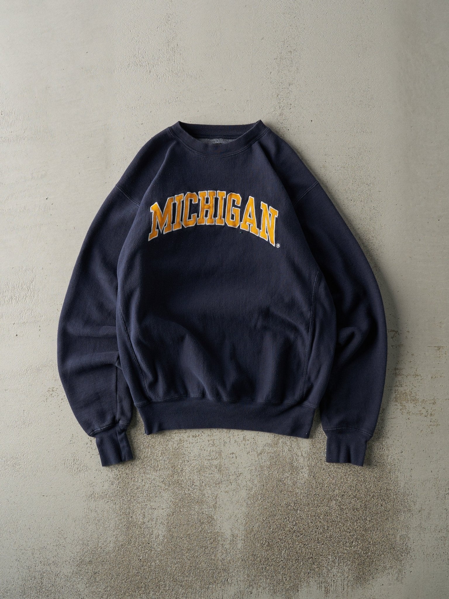 Vintage Y2K Navy University Of Michigan Crewneck (S/M)