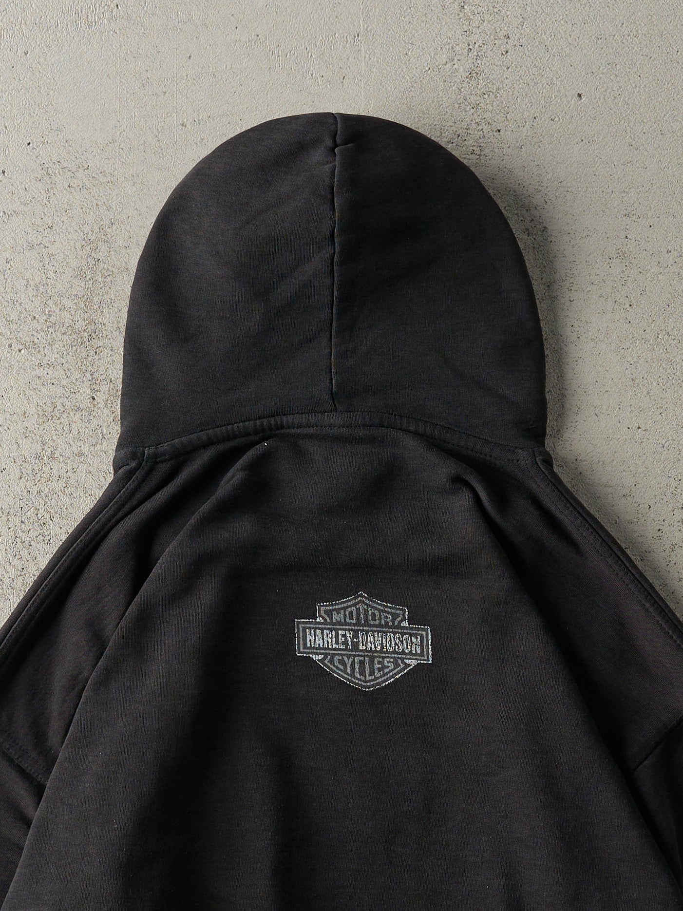 Vintage Y2K Black Harley Davidson Hoodie (L)