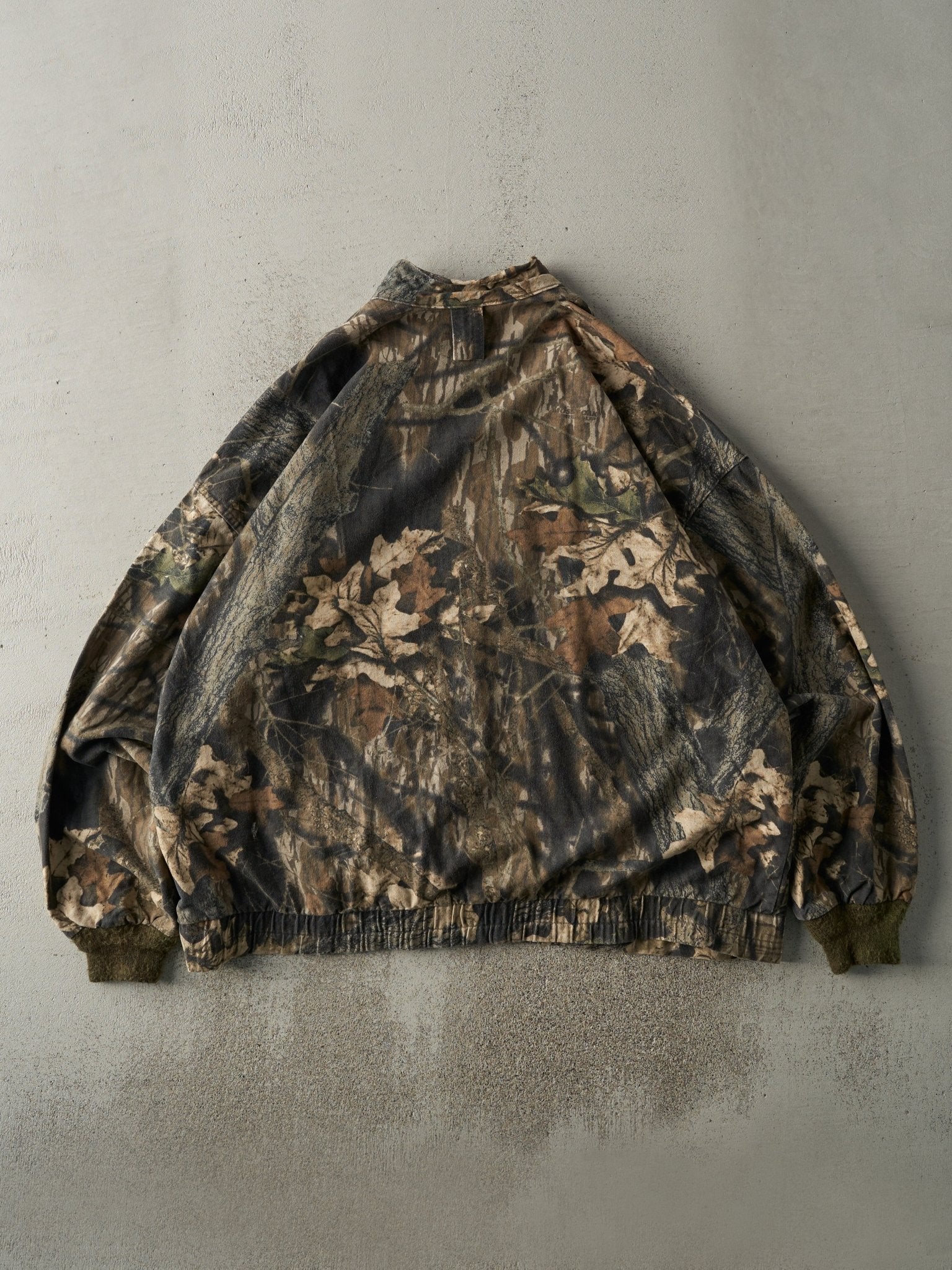 Vintage Y2K Mossy Oak Camo Zip Up Lightweight Jacket (XXL)