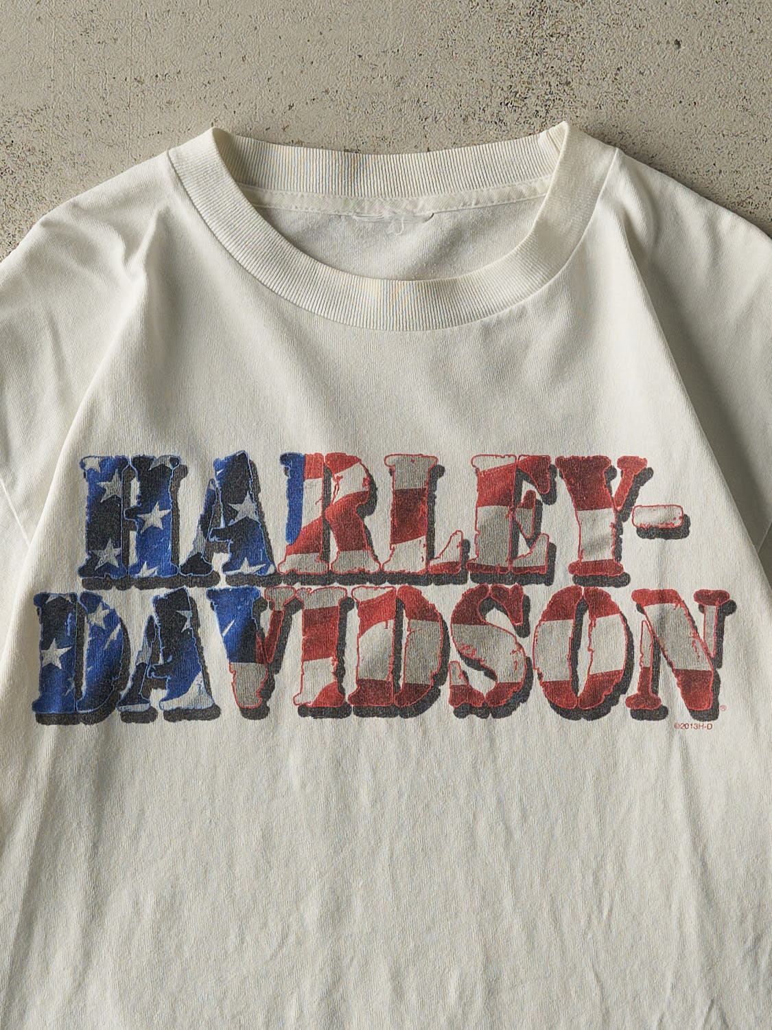 Vintage 13' White South Dakota Harley Davidson Tee (S/M)