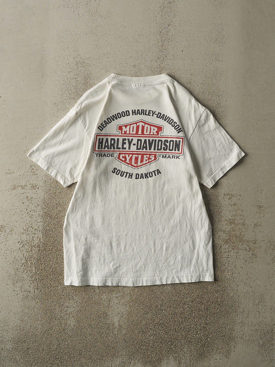 Vintage 13' White South Dakota Harley Davidson Tee (S/M)