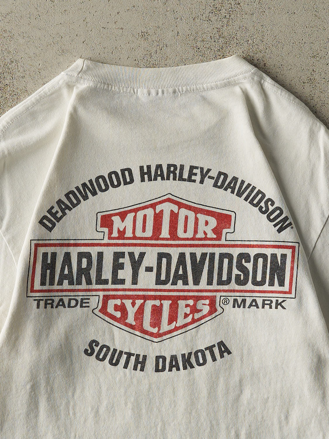Vintage 13' White South Dakota Harley Davidson Tee (S/M)