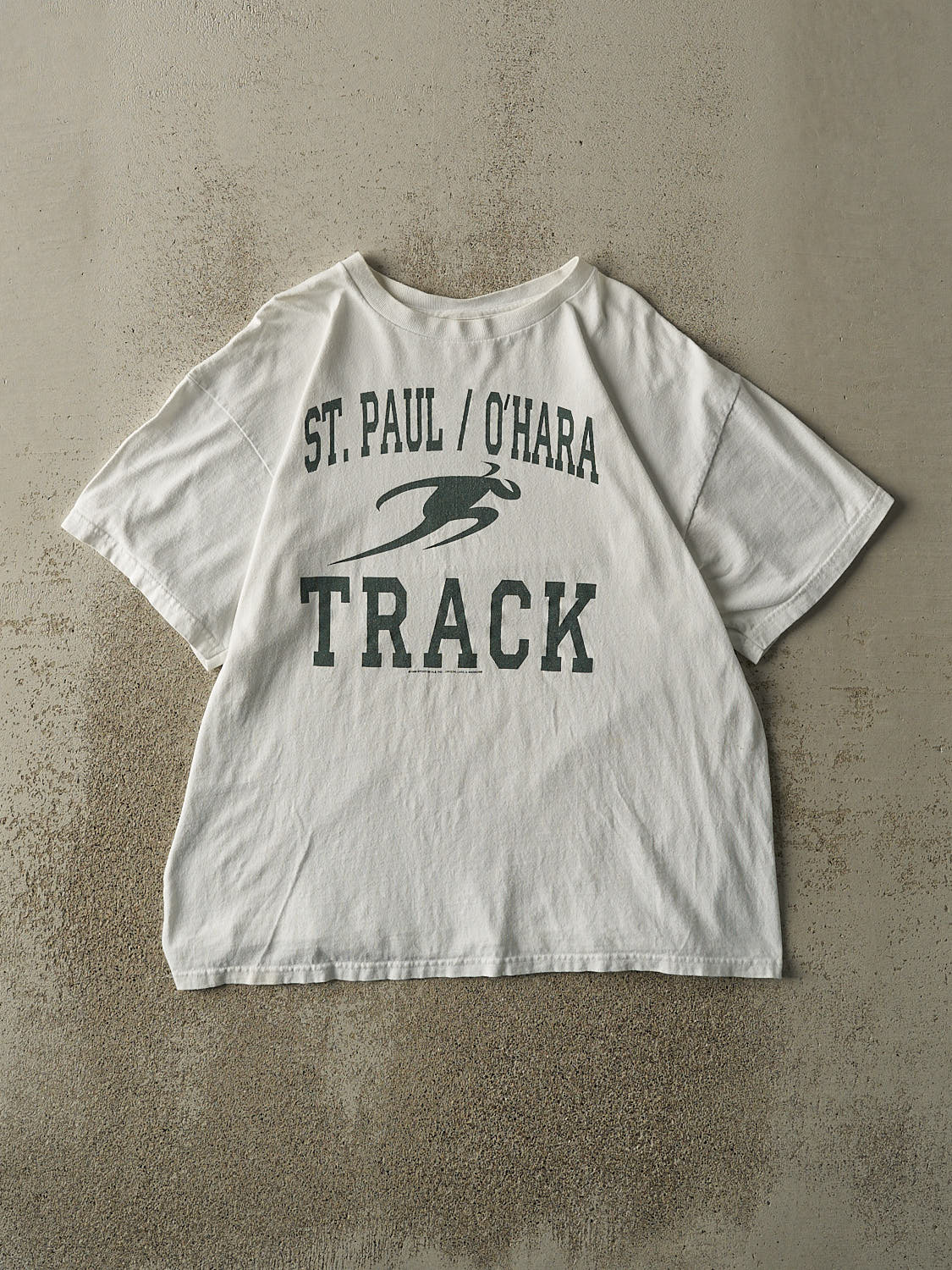 Vintage 99' White St. Paul / O'Hara Track Tee (M/L)