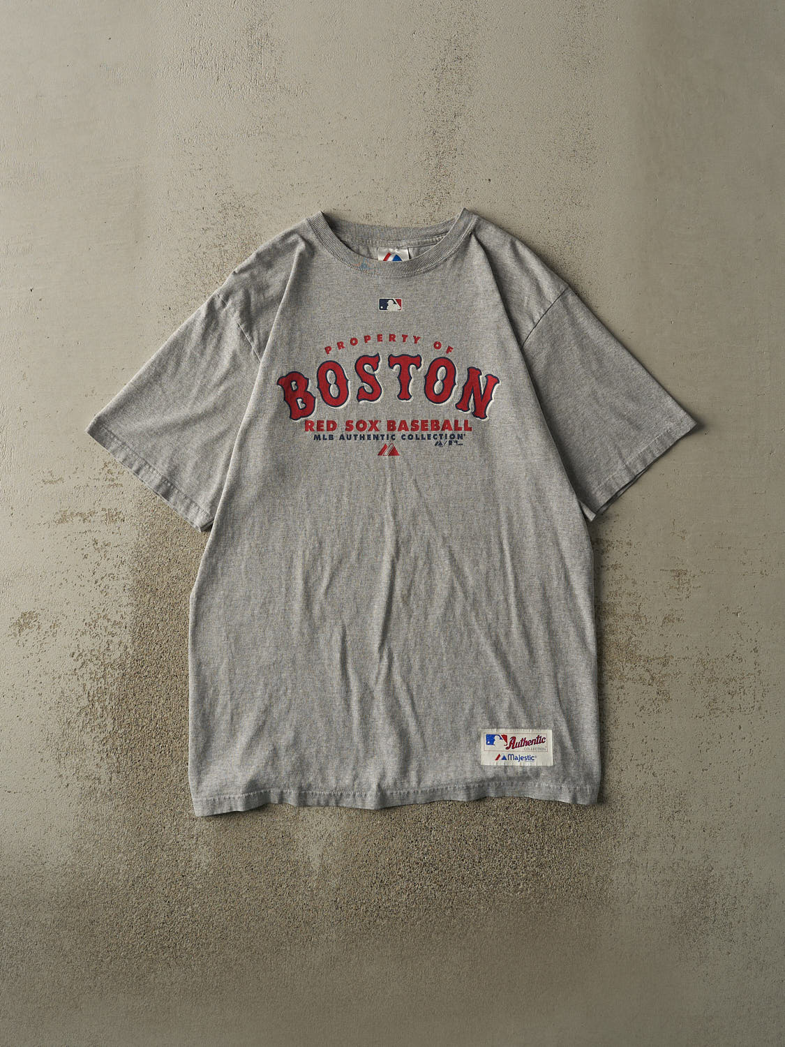 Vintage 08' Grey Boston Red Sox Tee (L/XL)