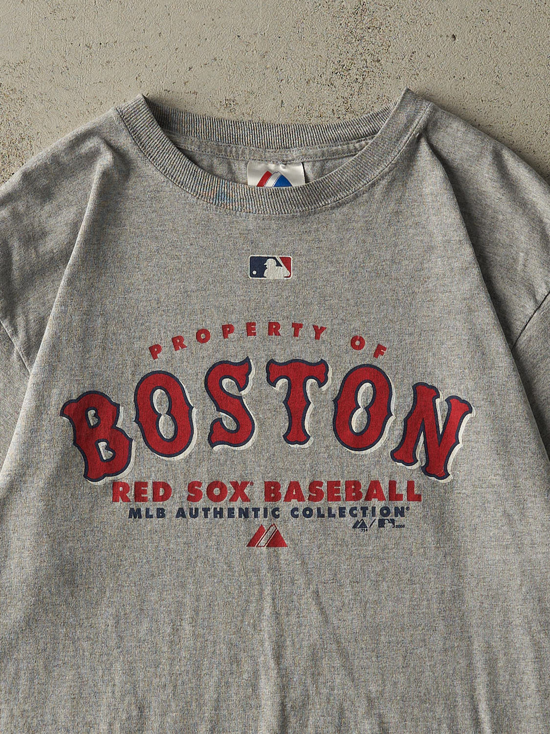 Vintage 08' Grey Boston Red Sox Tee (L/XL)